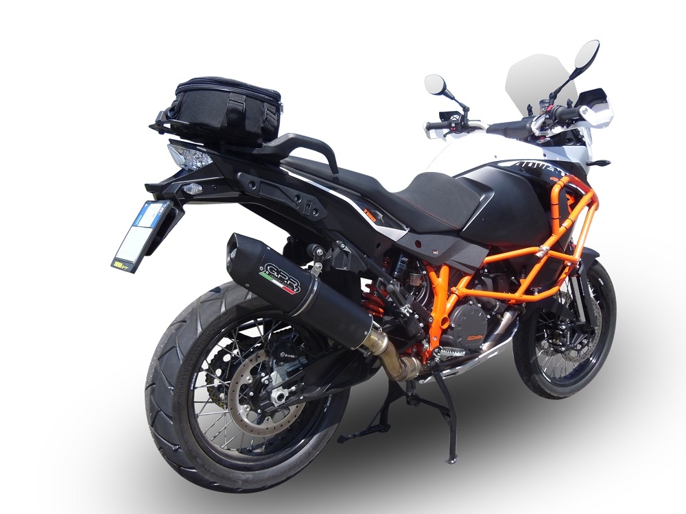 Scarico GPR compatibile con  Ktm LC 8 Super Adventure 1290 - S - R - T 2017-2020, Furore Evo4 Poppy, Scarico omologato, silenziatore con db killer estraibile e raccordo specifico