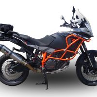 Scarico GPR compatibile con  Ktm LC 8 Super Adventure 1290 2015-2016, Gpe Ann. titanium, Scarico omologato, silenziatore con db killer estraibile e raccordo specifico