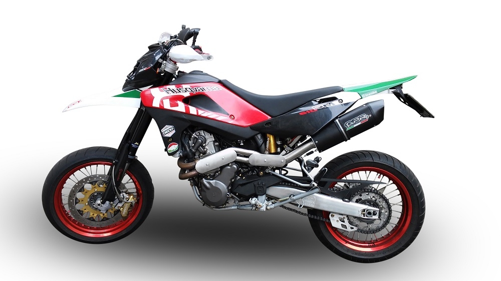 Scarico GPR compatibile con  Husqvarna TE 610 E - SM 610  2005-2006, Furore Poppy, Terminale di scarico omologato, fornito con db killer estraibile, catalizzatore e raccordo specifico