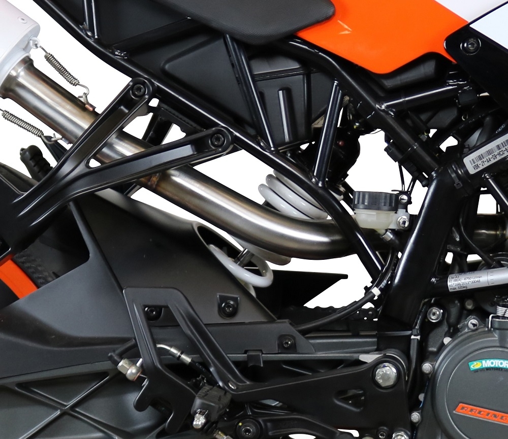 Scarico GPR compatibile con  Ktm Rc 125 2017-2020, M3 Black Titanium, Terminale di scarico omologato,fornito con db killer estraibile,catalizzatore e collettore