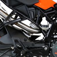 Scarico GPR compatibile con  Ktm Rc 125 2017-2020, Furore Evo4 Nero, Terminale di scarico omologato,fornito con db killer estraibile,catalizzatore e collettore