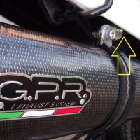 Scarico GPR compatibile con  Husqvarna TE 630 E - SMS 630 - Smr 630 2010-2014, Furore Nero, Coppia di terminali di scarico omologati, forniti con db killer removibile, catalizzatori e raccordi specifici