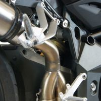 Scarico GPR compatibile con  Mv Agusta Brutale 990 R 2010-2011, M3 Titanium Natural, Scarico omologato, silenziatore con db killer estraibile e raccordo specifico