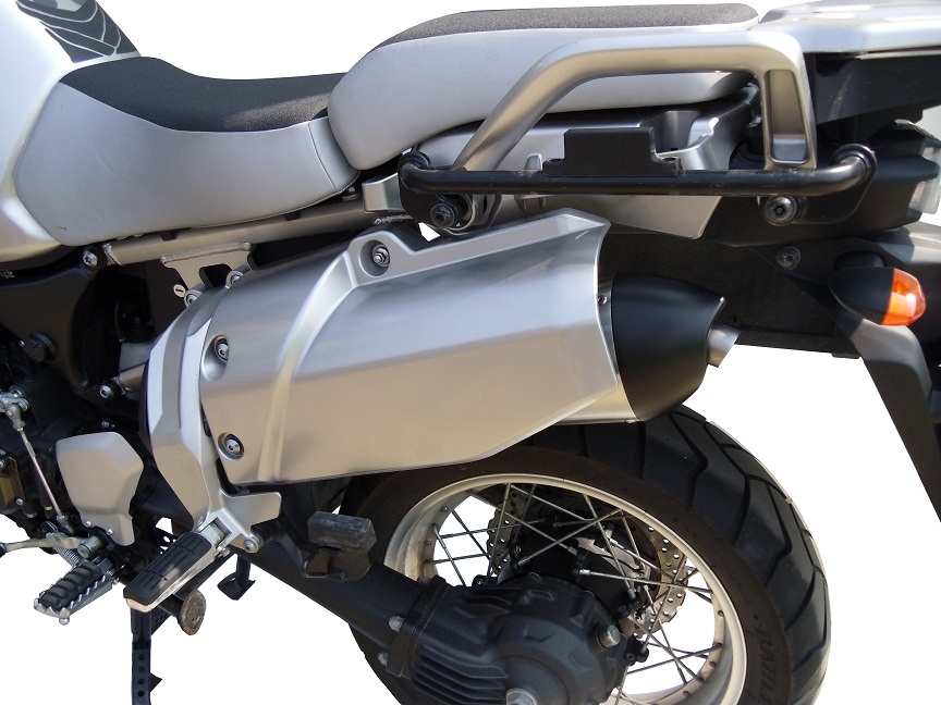 Scarico GPR compatibile con  Yamaha Xt 1200 Z Supertenere 2010-2016, Gpe Ann. titanium, Scarico omologato, silenziatore con db killer estraibile e raccordo specifico