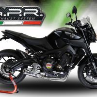 Scarico GPR compatibile con  Yamaha Mt-09 2014-2020, M3 Inox , Scarico completo racing, fornito con db killer estraibile e collettore, non conforme per uso stradale