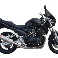 Scarico GPR compatibile con  Suzuki Gsf 650 Bandit - S  2005-2006, Trioval, Terminale di scarico omologato, fornito con db killer estraibile, catalizzatore e raccordo specifico