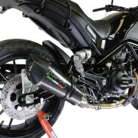 Scarico GPR compatibile con  Benelli Leoncino 500  2017-2020, GP Evo4 Poppy, Scarico semi-completo omologato,fornito con db killer estraibile,catalizzatore e collettore