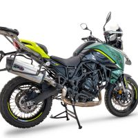 Scarico GPR compatibile con  Benelli Trk 702 X 2023-2024, Sonic Titanium, Scarico omologato, silenziatore con db killer estraibile e raccordo specifico