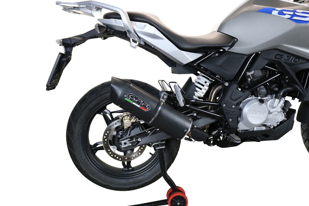 Scarico GPR compatibile con  Bmw G 310 Gs 2022-2024, Furore Evo4 Nero, Scarico completo omologato,fornito con db killer estraibile,catalizzatore e collettore