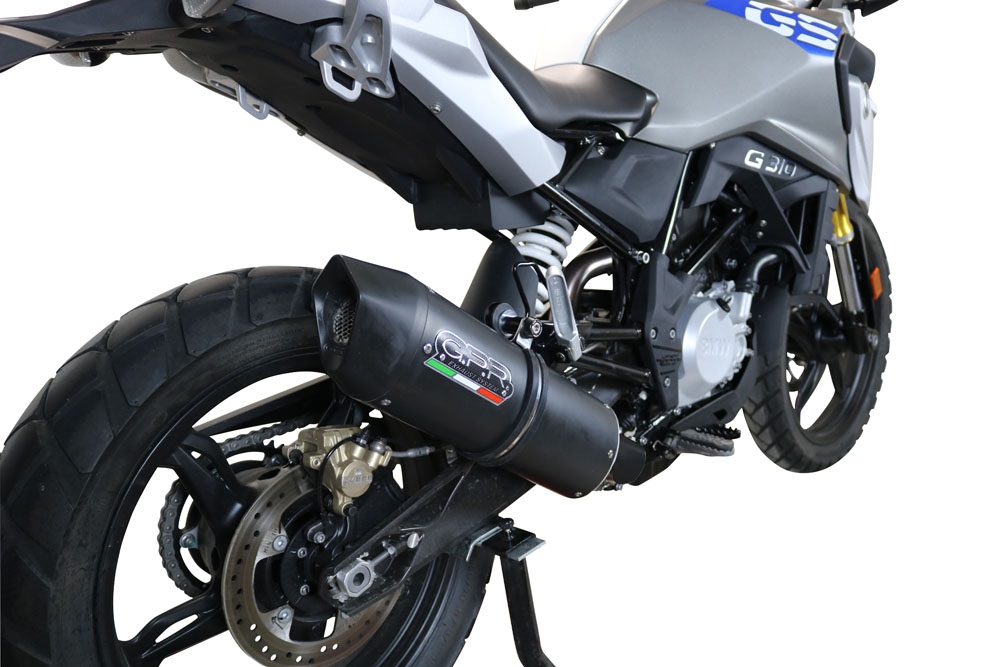 Scarico GPR compatibile con  Bmw G 310 Gs 2022-2024, Furore Evo4 Nero, Scarico completo omologato,fornito con db killer estraibile,catalizzatore e collettore