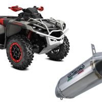 Scarico GPR compatibile con  Can Am Outlander 570 Max 2016-2017, PENTACROSS INOX, Scarico omologato, silenziatore con db killer estraibile e raccordo specifico