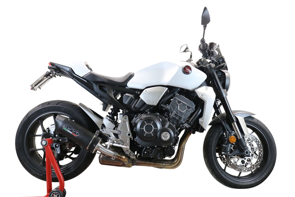 Scarico GPR compatibile con  Honda Cb 1000 R  2021-2024, Furore Evo4 Poppy, Scarico omologato, silenziatore con db killer estraibile e raccordo specifico