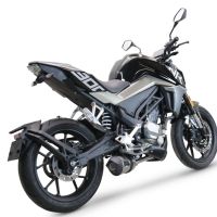 Scarico GPR compatibile con  Cf Moto 300 NK 2022-2024, GP Evo4 Titanium, Scarico completo omologato,fornito con db killer estraibile,catalizzatore e collettore