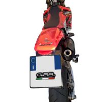 Scarico GPR compatibile con  Honda Crf 450 R-RX 2004-2004, Furore Nero, Scarico omologato, silenziatore con db killer estraibile e raccordo specifico