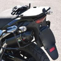 Scarico GPR compatibile con  Suzuki V-Strom Dl 1000 2002-2013, Furore Nero, Coppia di terminali di scarico omologati, forniti con db killer removibile, catalizzatori e raccordi specifici