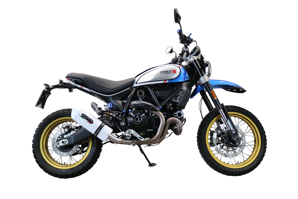 Scarico GPR compatibile con  Ducati Scrambler 800 Icon -Icon Dark 2021-2022, Albus Evo4, Terminale di scarico omologato, fornito con db killer estraibile, catalizzatore e raccordo specifico