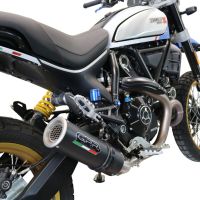 Scarico GPR compatibile con  Ducati Scrambler 800 Desert Sled -DS Fasthouse 2021-2024, M3 Black Titanium, Terminale di scarico omologato,fornito con db killer estraibile,catalizzatore e collettore