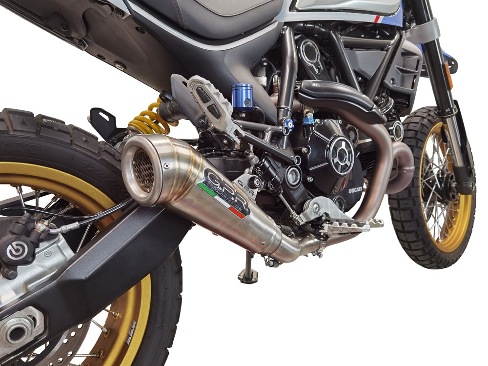 Scarico GPR compatibile con  Ducati Scrambler 800 Icon -Icon Dark 2021-2022, Powercone Evo, Terminale di scarico omologato,fornito con db killer estraibile,catalizzatore e collettore