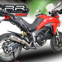 Scarico GPR compatibile con  Ducati Multistrada 950 2017-2020, M3 Titanium Natural, Scarico semi-completo omologato,fornito con db killer estraibile,catalizzatore e collettore