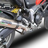 Scarico GPR compatibile con  Ducati Multistrada 950 2017-2020, M3 Titanium Natural, Scarico semi-completo omologato,fornito con db killer estraibile,catalizzatore e collettore