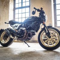 Scarico GPR compatibile con  Ducati Scrambler 800  2015-2016, M3 Black Titanium, Terminale di scarico omologato,fornito con db killer estraibile,catalizzatore e collettore