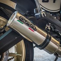 Scarico GPR compatibile con  Ducati Scrambler 800  2015-2016, M3 Inox , Terminale di scarico omologato,fornito con db killer estraibile,catalizzatore e collettore