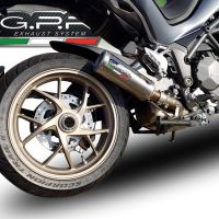 Scarico GPR compatibile con  Ducati Multistrada 1260 2018-2020, M3 Titanium Natural, Scarico omologato, silenziatore con db killer estraibile e raccordo specifico