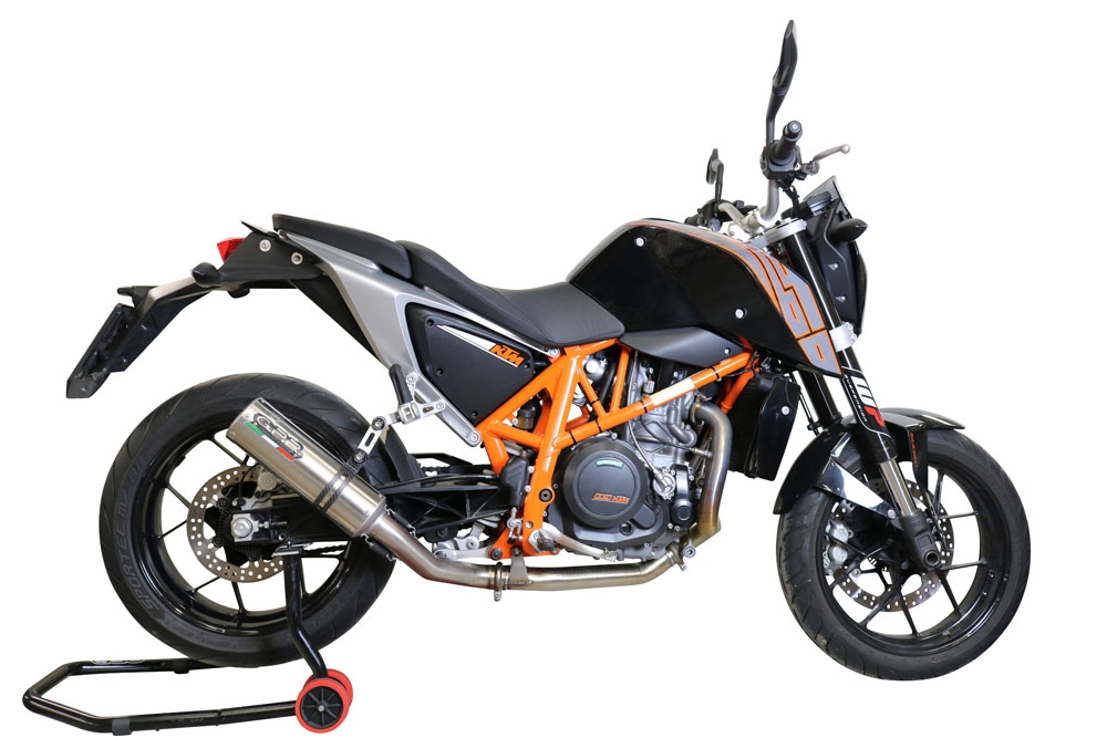 Scarico GPR compatibile con  Ktm Duke 690 2012-2016, M3 Inox , Scarico omologato, silenziatore con db killer estraibile e raccordo specifico