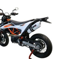 Scarico GPR compatibile con  Ktm Enduro 690 R 2021-2023, Albus Evo4, Terminale di scarico omologato, fornito con db killer estraibile, catalizzatore e raccordo specifico