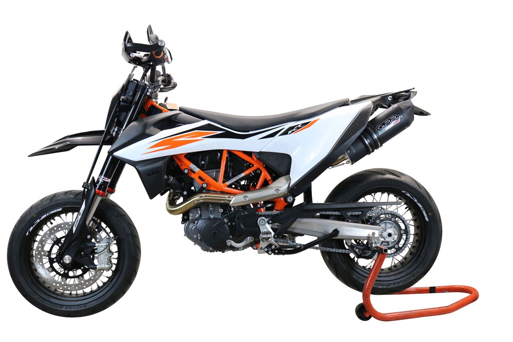 Scarico GPR compatibile con  Ktm Enduro 690 R 2021-2023, Furore Evo4 Poppy, Terminale di scarico omologato, fornito con db killer estraibile, catalizzatore e raccordo specifico