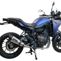 Scarico GPR compatibile con  Yamaha Tracer 700 2020-2024, GP Evo4 Titanium, Scarico completo omologato,fornito con db killer estraibile,catalizzatore e collettore