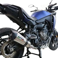 Scarico GPR compatibile con  Yamaha Tracer 700 2020-2024, GP Evo4 Titanium, Scarico completo omologato,fornito con db killer estraibile,catalizzatore e collettore