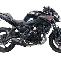 Scarico GPR compatibile con  Kawasaki Z 650 2017-2020, Furore Evo4 Nero, Scarico completo omologato,fornito con db killer estraibile,catalizzatore e collettore