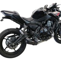 Scarico GPR compatibile con  Kawasaki Z 650 2017-2020, Furore Evo4 Nero, Scarico completo omologato,fornito con db killer estraibile,catalizzatore e collettore