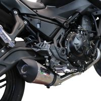 Scarico GPR compatibile con  Kawasaki Ninja 650 2021-2022, GP Evo4 Titanium, Scarico completo omologato,fornito con db killer estraibile,catalizzatore e collettore