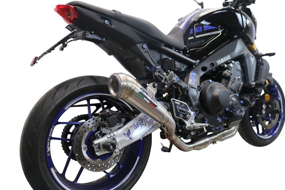 Scarico GPR compatibile con  Yamaha Mt-09 2021-2023, Powercone Evo, Scarico completo omologato,fornito con db killer estraibile,catalizzatore e collettore