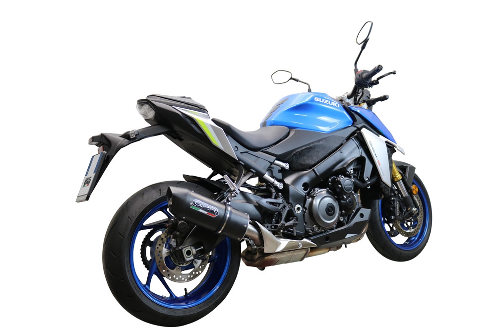 Scarico GPR compatibile con  Suzuki Gsx-S 1000  2017-2020, Furore Evo4 Nero, Scarico completo omologato,fornito con db killer estraibile,catalizzatore e collettore