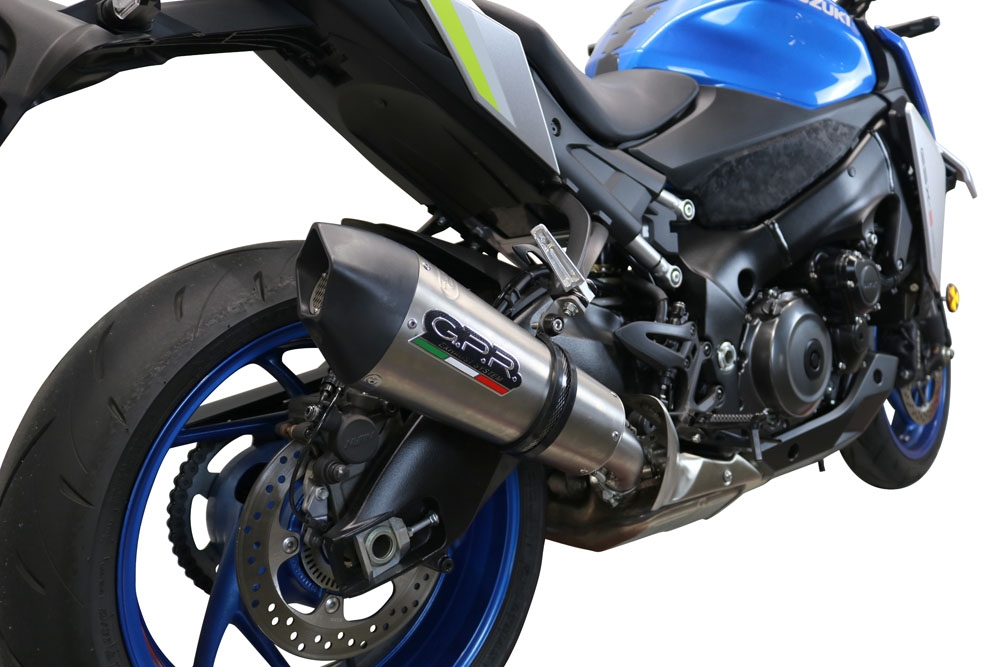 Scarico GPR compatibile con  Suzuki Gsx-S 1000 F 2017-2020, GP Evo4 Titanium, Scarico completo omologato,fornito con db killer estraibile,catalizzatore e collettore