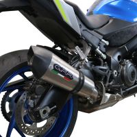 Scarico GPR compatibile con  Suzuki Gsx-S 1000 F 2017-2020, GP Evo4 Titanium, Scarico completo omologato,fornito con db killer estraibile,catalizzatore e collettore