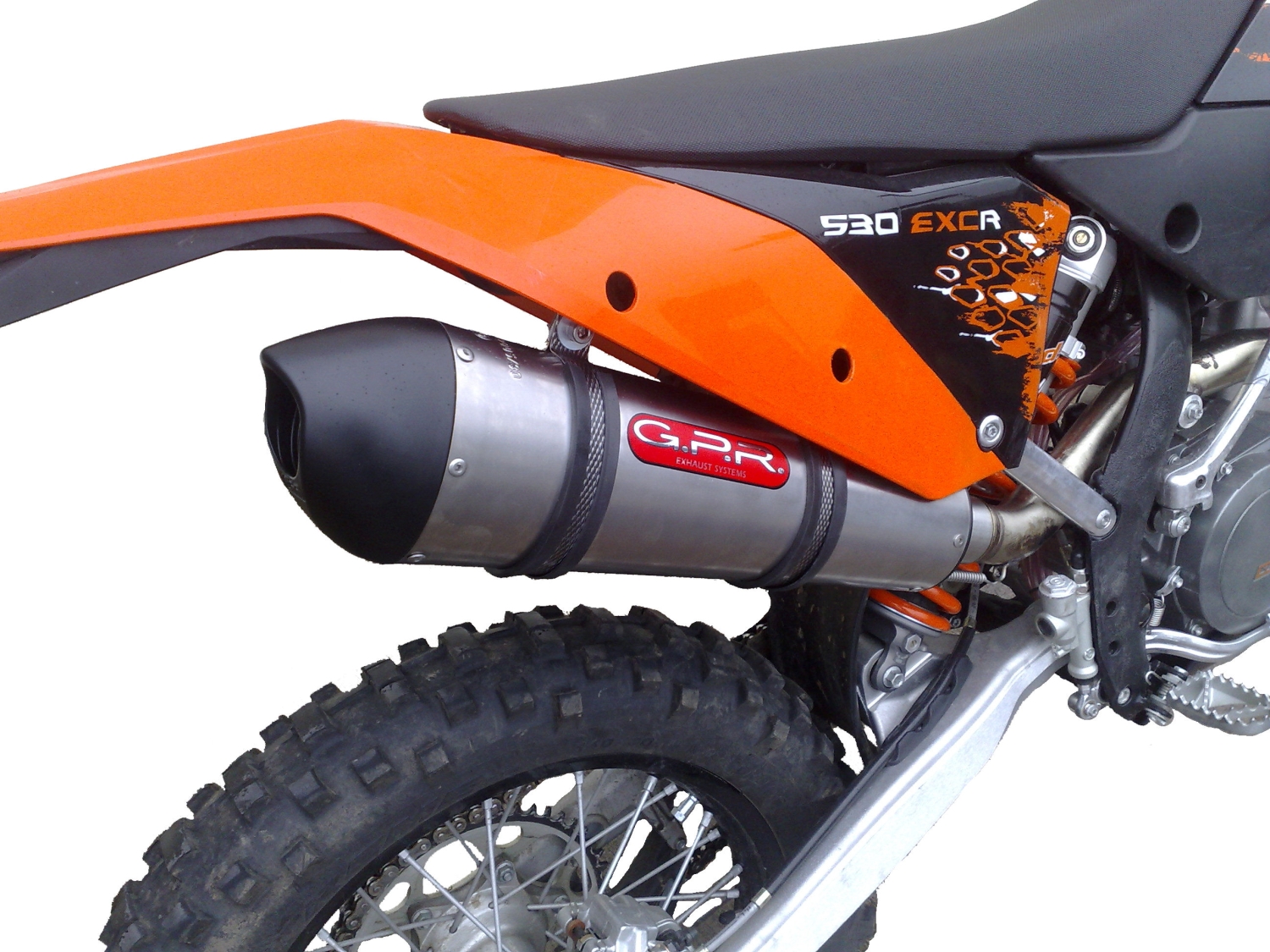 Scarico GPR compatibile con  Ktm SX-F 350 2011-2015, Gpe Ann. titanium, Scarico omologato, silenziatore con db killer estraibile e raccordo specifico