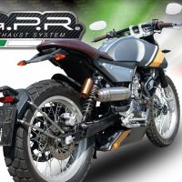 Scarico GPR compatibile con  Rieju Century 125 2018-2020, Deeptone Inox, Scarico completo omologato,fornito con db killer estraibile,catalizzatore e collettore