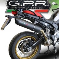 Scarico GPR compatibile con  Bmw F 750 Gs 2021-2024, Furore Evo4 Poppy, Scarico omologato, silenziatore con db killer estraibile e raccordo specifico