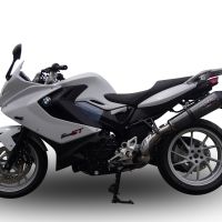 Scarico GPR compatibile con  Bmw F 800 Gt 2012-2016, Gpe Ann. Poppy, Scarico omologato, silenziatore con db killer estraibile e raccordo specifico