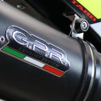 Scarico GPR compatibile con  Fantic Motor XMF 125 2021-2023, Furore Evo4 Nero, Terminale di scarico omologato,fornito con db killer estraibile,catalizzatore e collettore