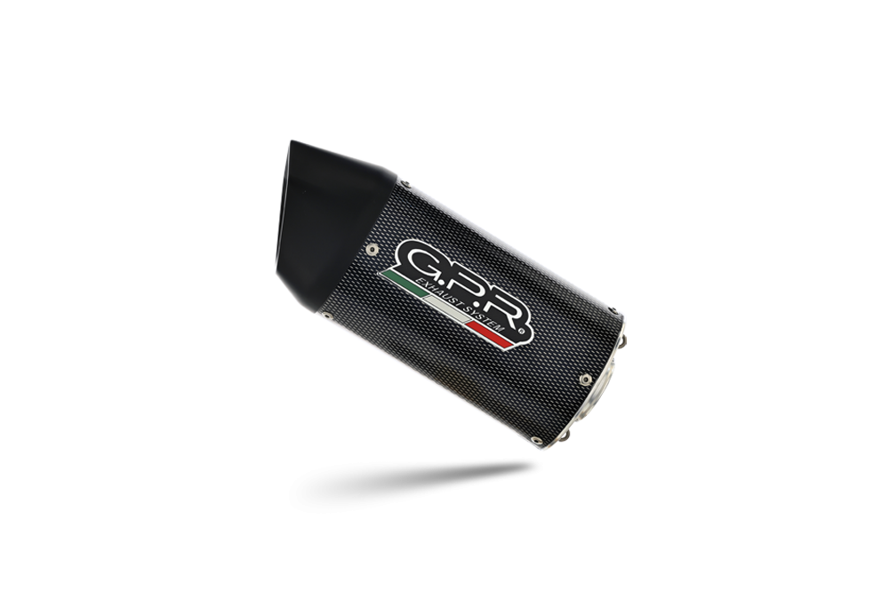 Scarico GPR compatibile con Benelli Leoncino 500 2017-2020, Furore Evo4 Poppy, Scarico omologato, silenziatore con db killer estraibile e raccordo specifico 
