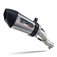 Scarico compatibile con Kawasaki Z 900 E 2017-2020, GP Evo4 Titanium, Scarico omologato, silenziatore con db killer estraibile e raccordo specifico