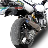 Scarico GPR compatibile con  Yamaha Xjr 1300 2007-2017, Trioval, Scarico omologato, silenziatore con db killer estraibile e raccordo specifico