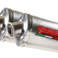 Scarico GPR compatibile con  Ducati Monster S4R  2003-2007, Inox Tondo, Doppio scarico racing semicompleto