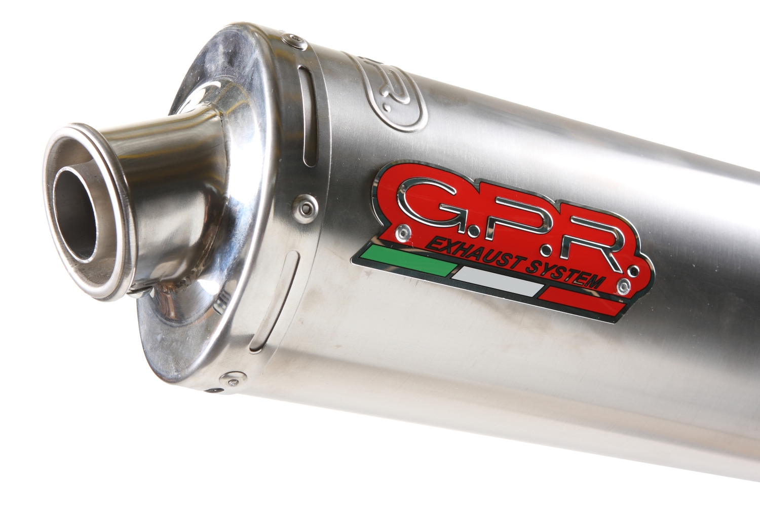 Scarico GPR compatibile con  Kawasaki Zrx-1200 2002-2008, Inox Tondo, Silenziatore di scarico omologato, con flangia specifica, con db killer estraibile