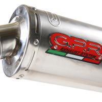 Scarico GPR compatibile con  Kawasaki Zrx-1200 2002-2008, Inox Tondo, Silenziatore di scarico omologato, con flangia specifica, con db killer estraibile